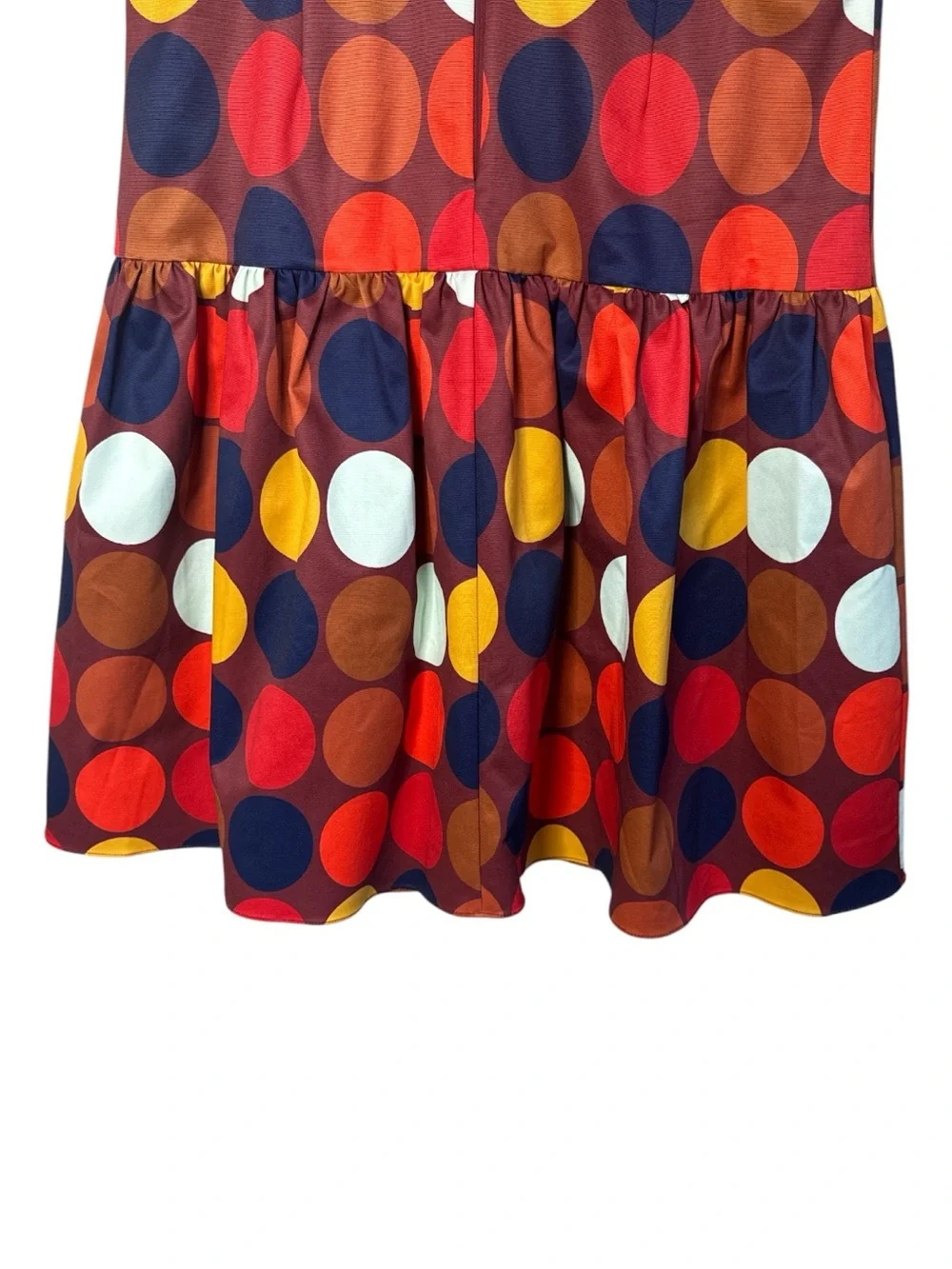 Kate Spade Dot Party Julia Faille Dress Colorful Polka Dot Fit & Flare Size 14